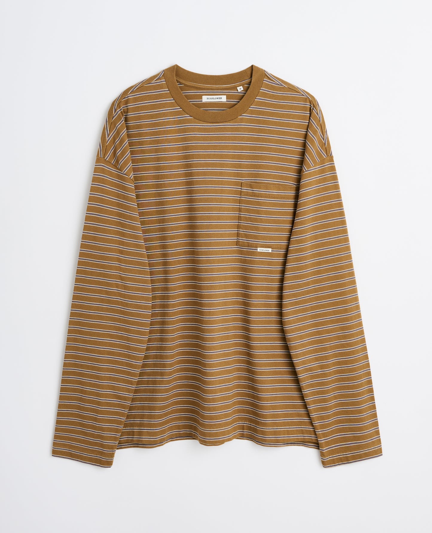 STRIPE LS POCKET TEE