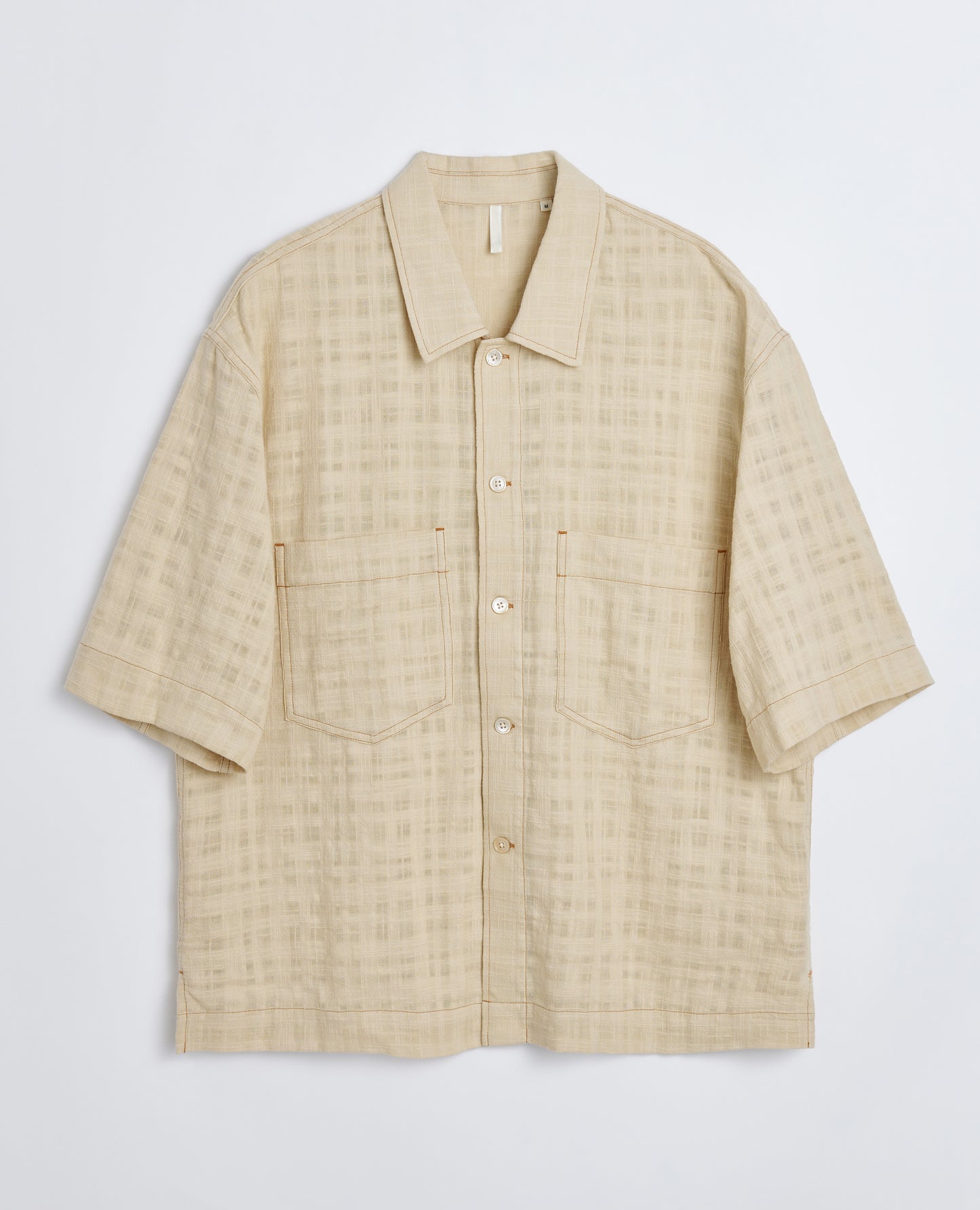 ADAM SHIRT BEIGE CONTRAST