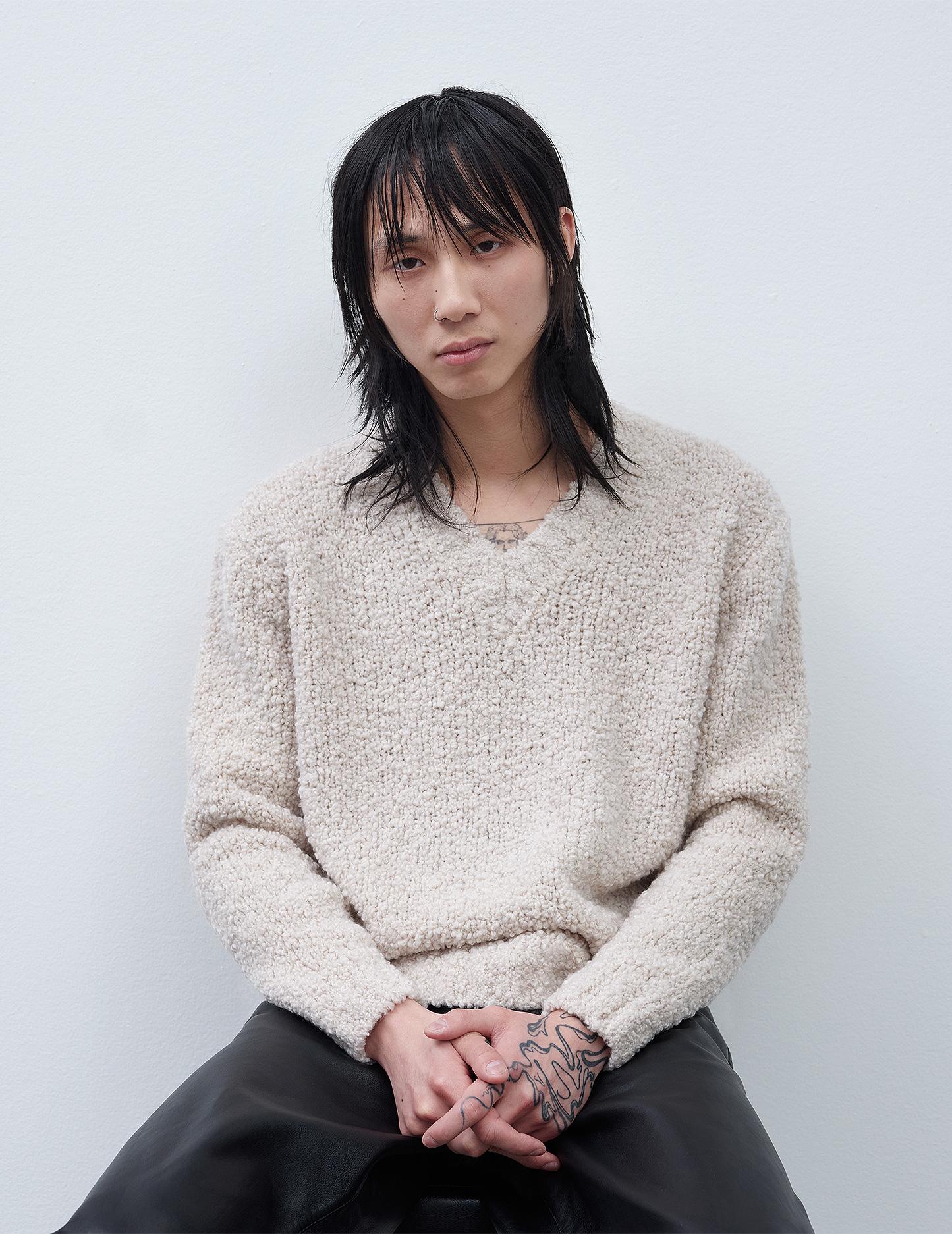 ASKE SWEATER . OFF WHITE