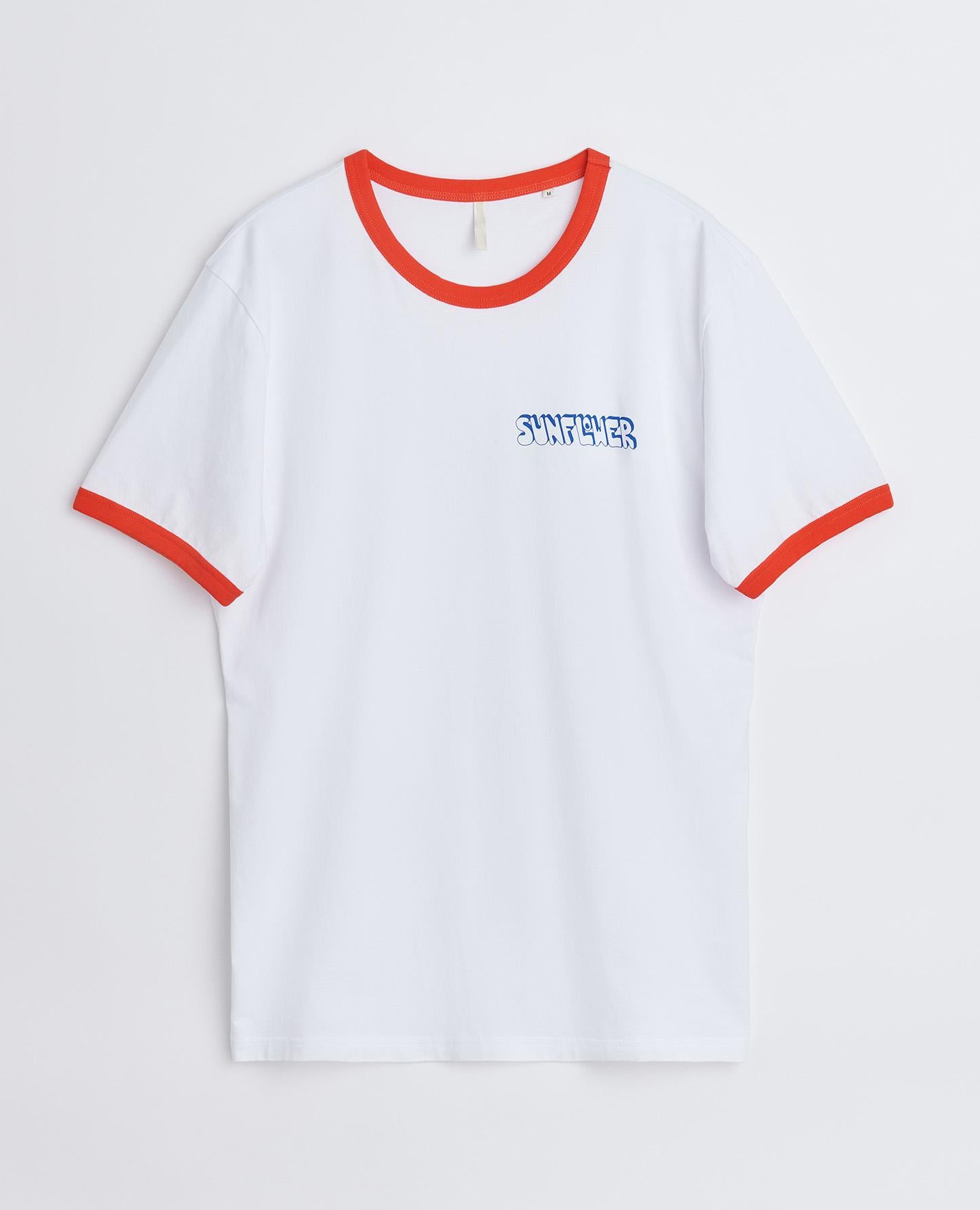 【SUNFLOWER】JAGGER TEE OFF-WHITE M Sunflower Jagger Waffle White Cotton T Shirt In Neutral
