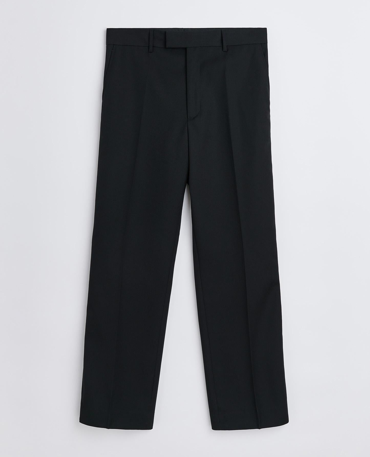 STRAIGHT TUX TROUSER . BLACK