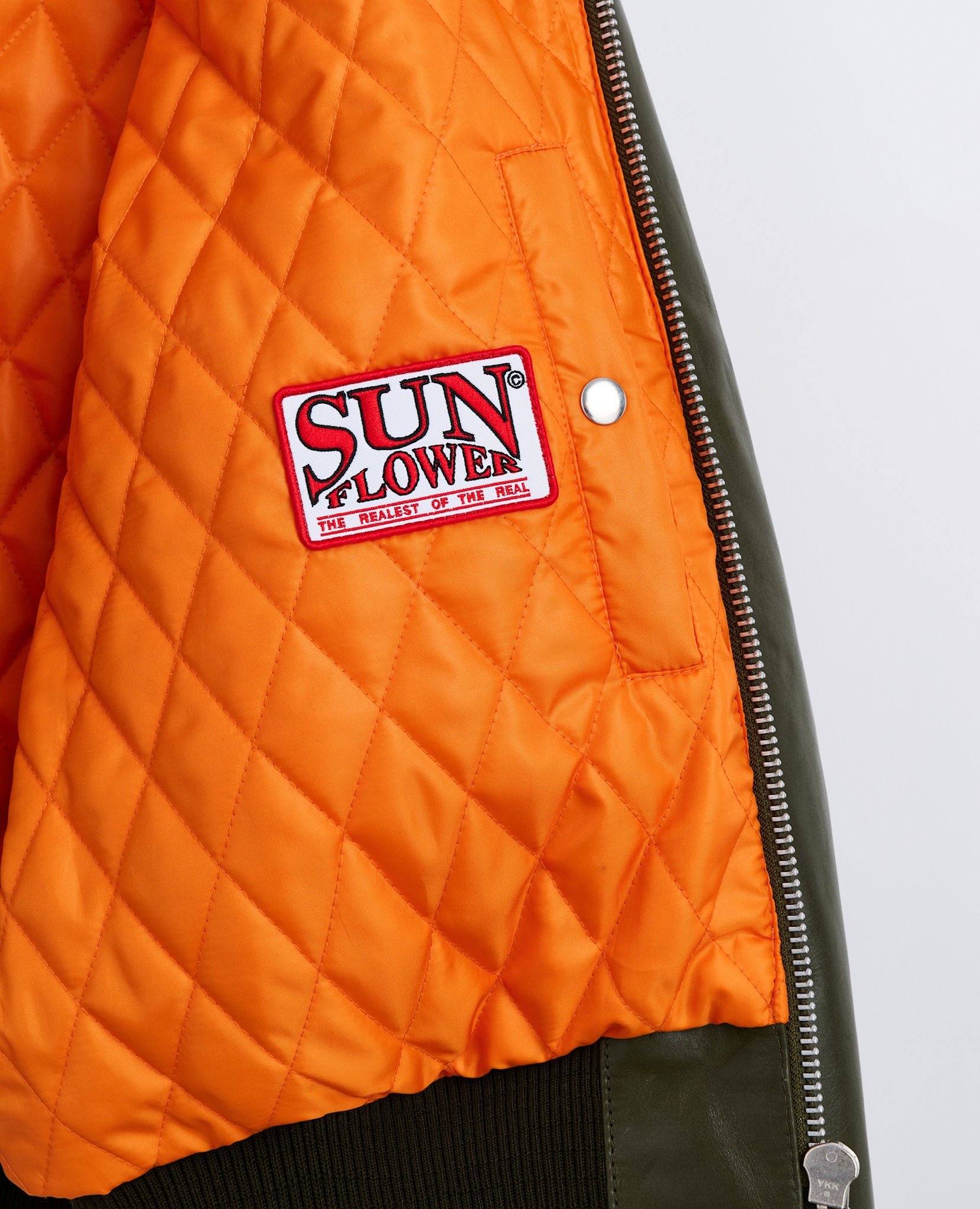 LEATHER FLIGHT JACKET – Sunflower