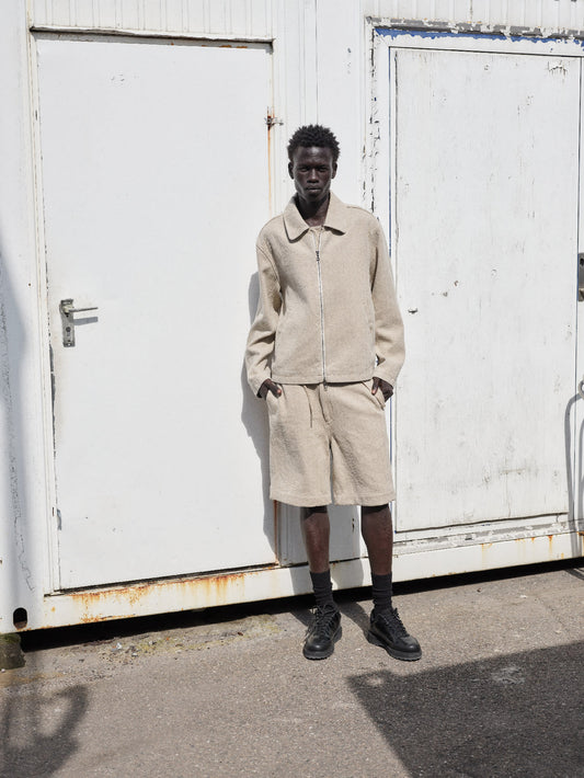 Drawstring Shorts Heavy Linen