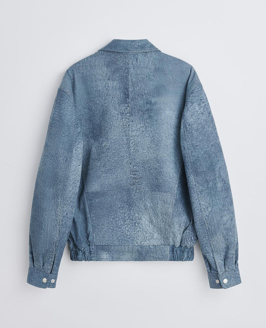 90'S BOMBER . DENIM BLUE