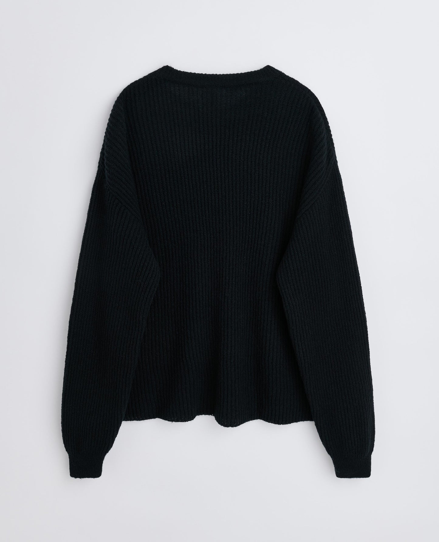 AIR RIB KNIT . BLACK