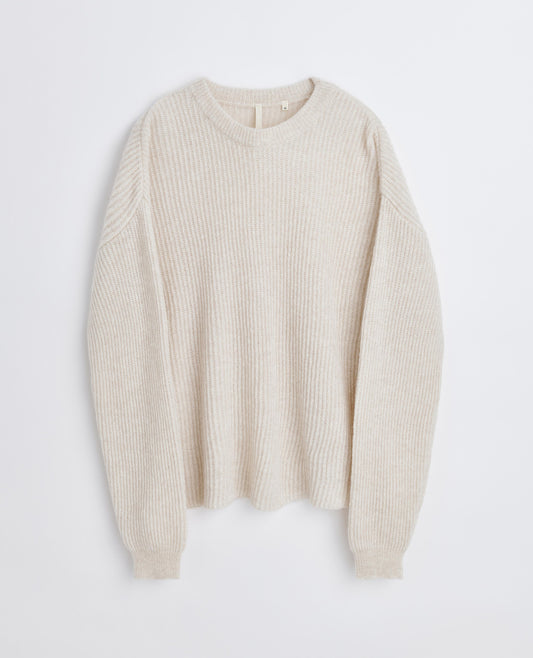 AIR RIB KNIT . OFF WHITE