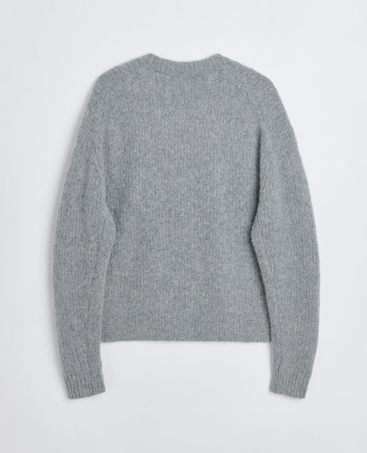 YAK SWEATER . GREY MELANGE