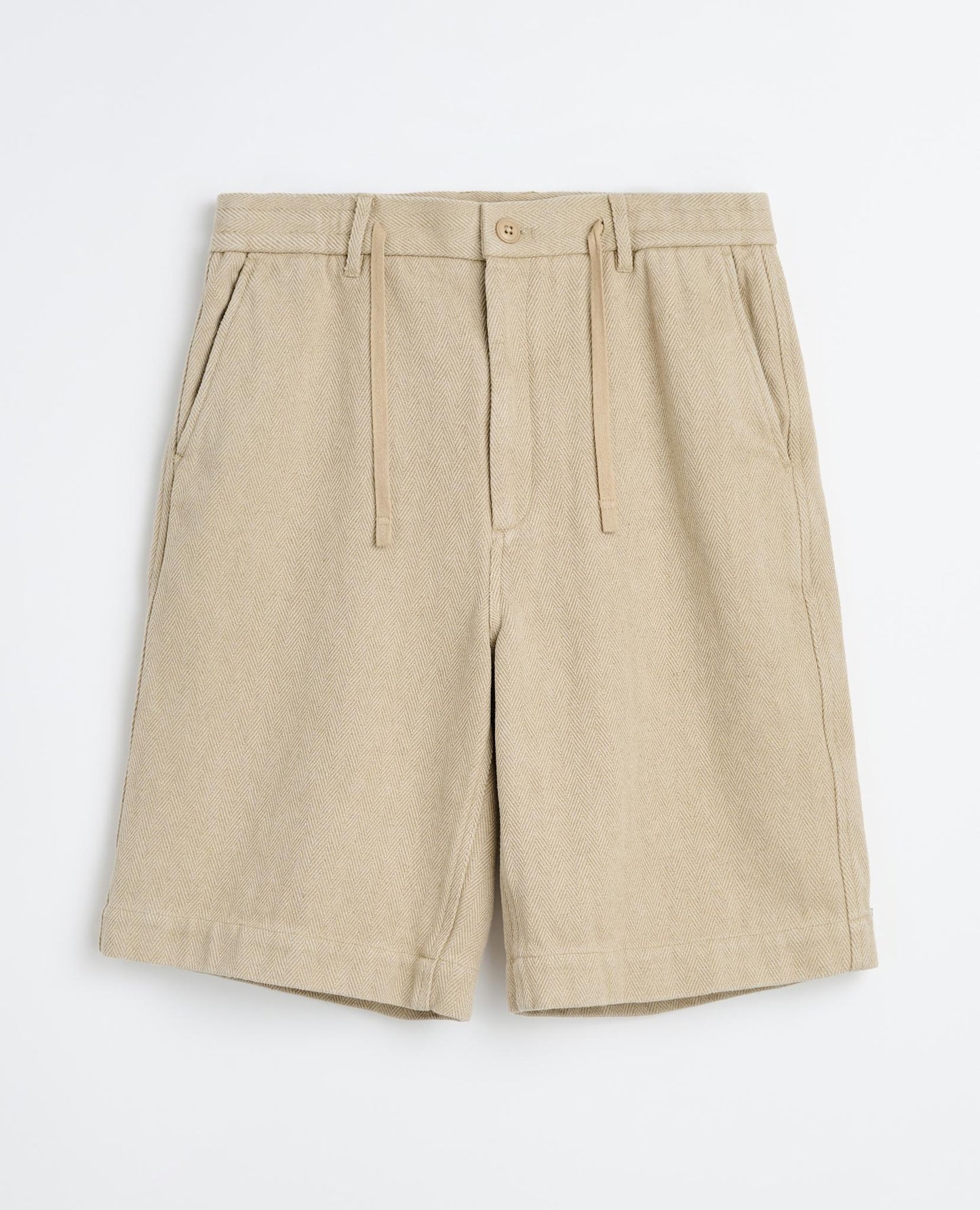 Drawstring Shorts Heavy Linen