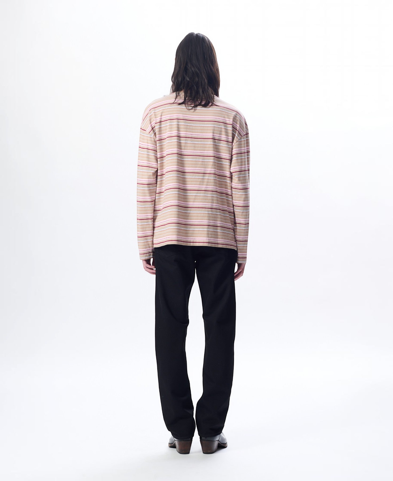 STRIPE LS POCKET TEE – Sunflower