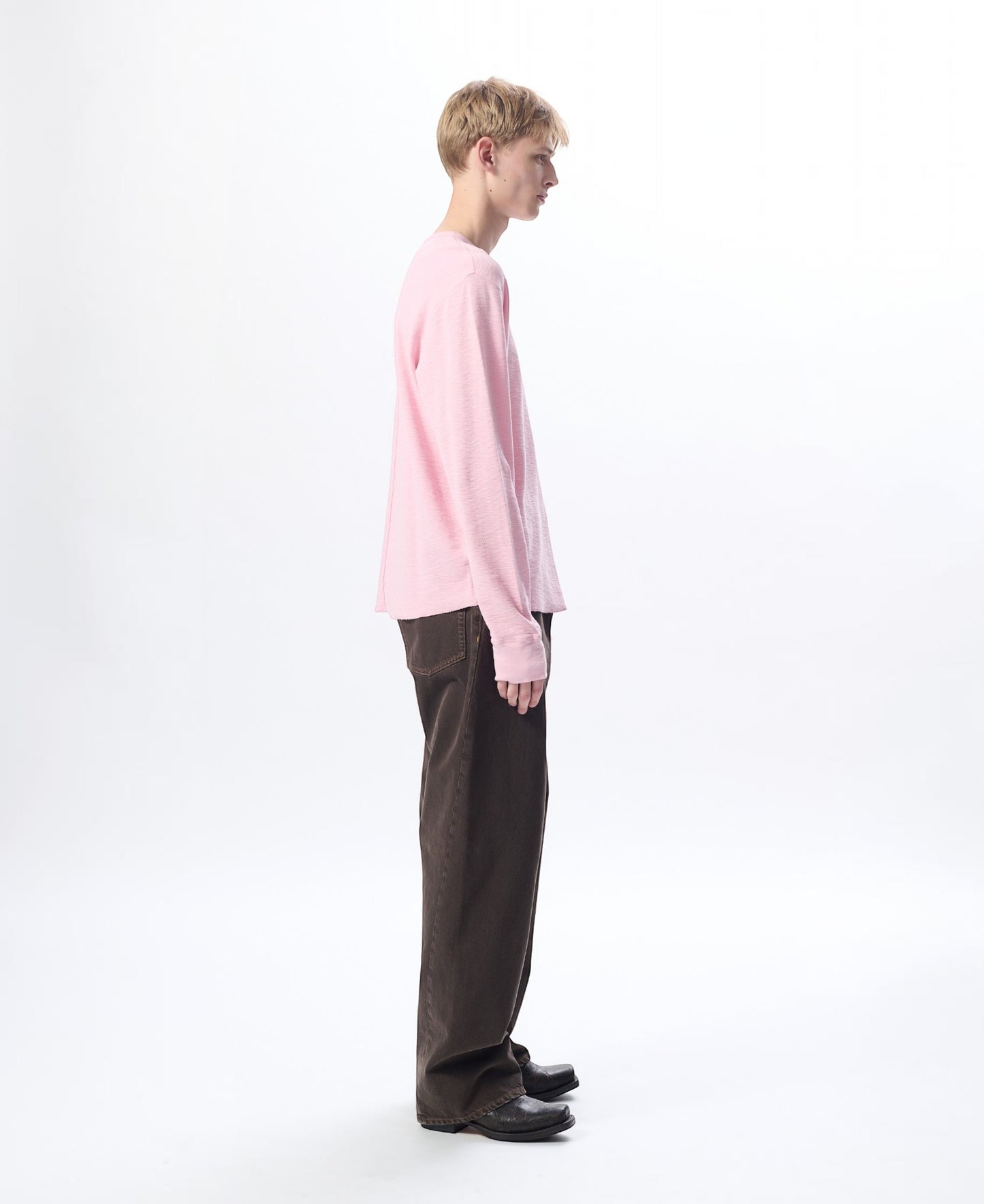 WAFFLE TEE LS