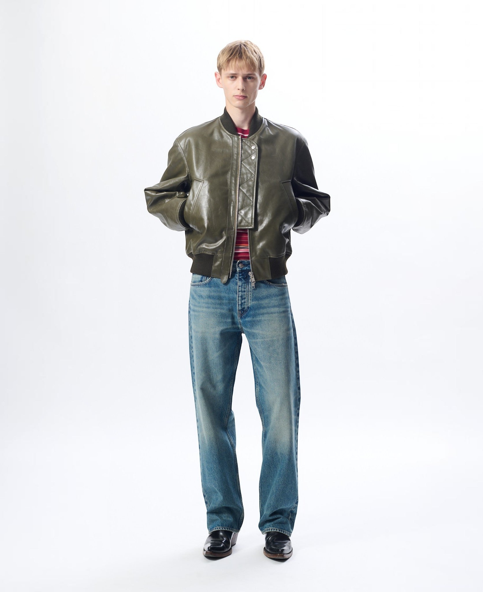 LEATHER FLIGHT JACKET – Sunflower