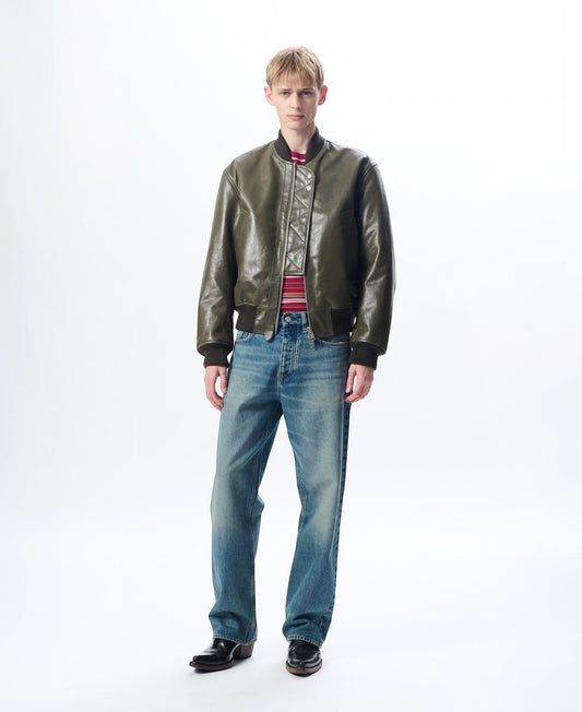 LEATHER FLIGHT JACKET