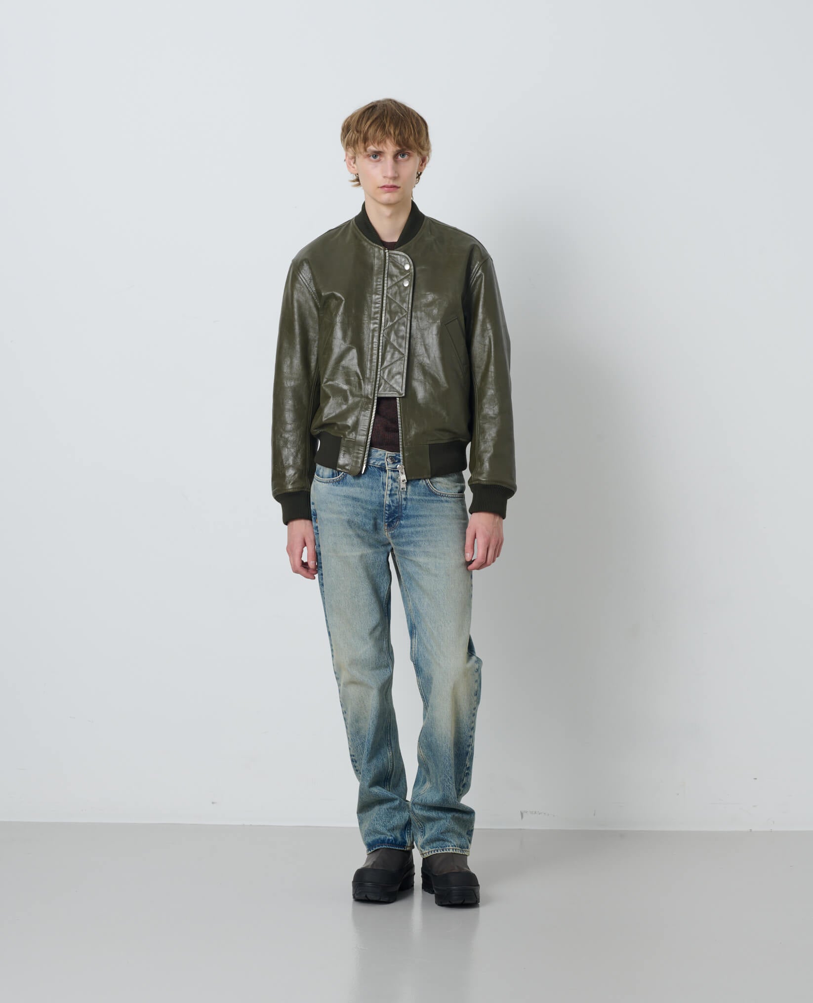 LEATHER FLIGHT JACKET – Sunflower