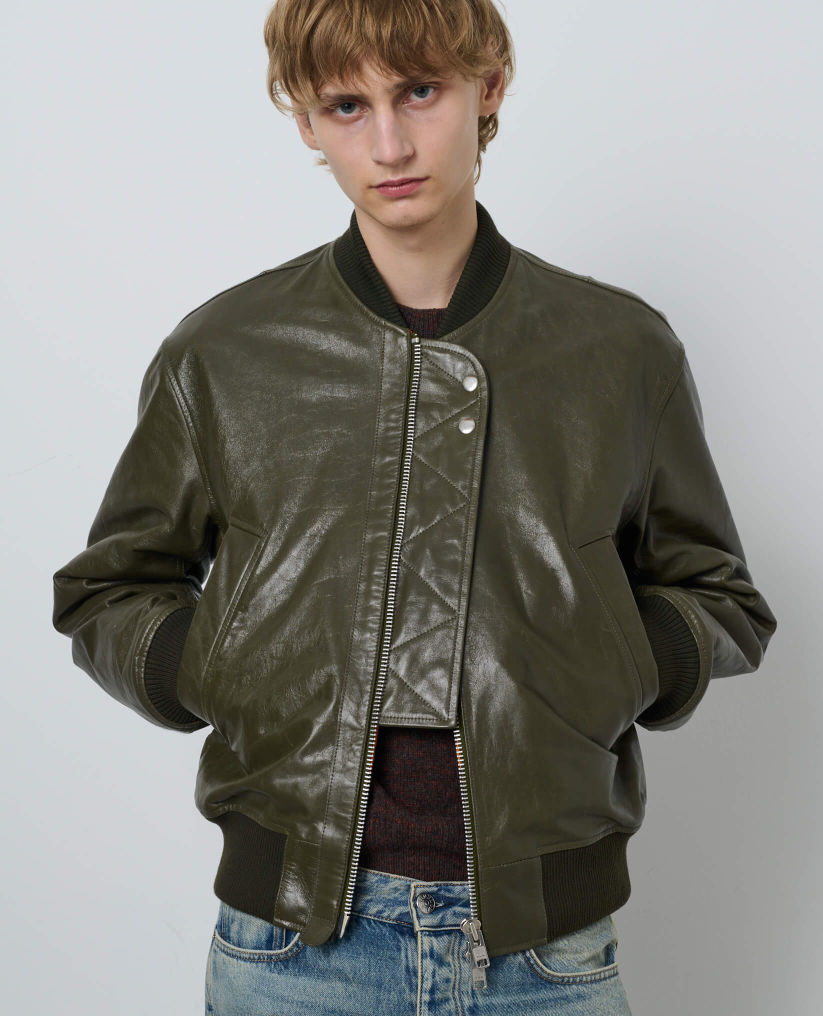LEATHER FLIGHT JACKET – Sunflower