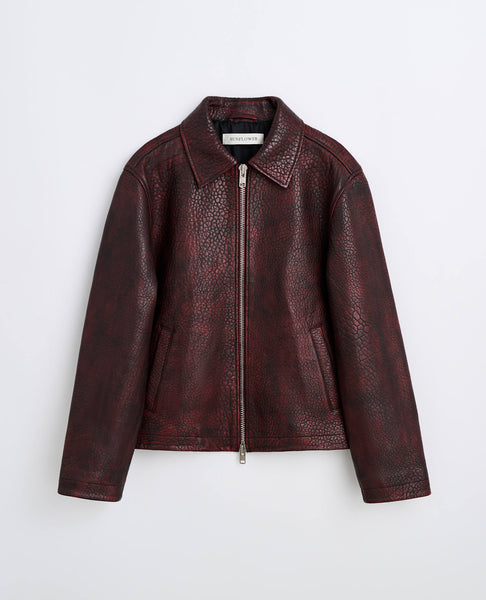 SHORT LEATHER JACKET – Sunflower