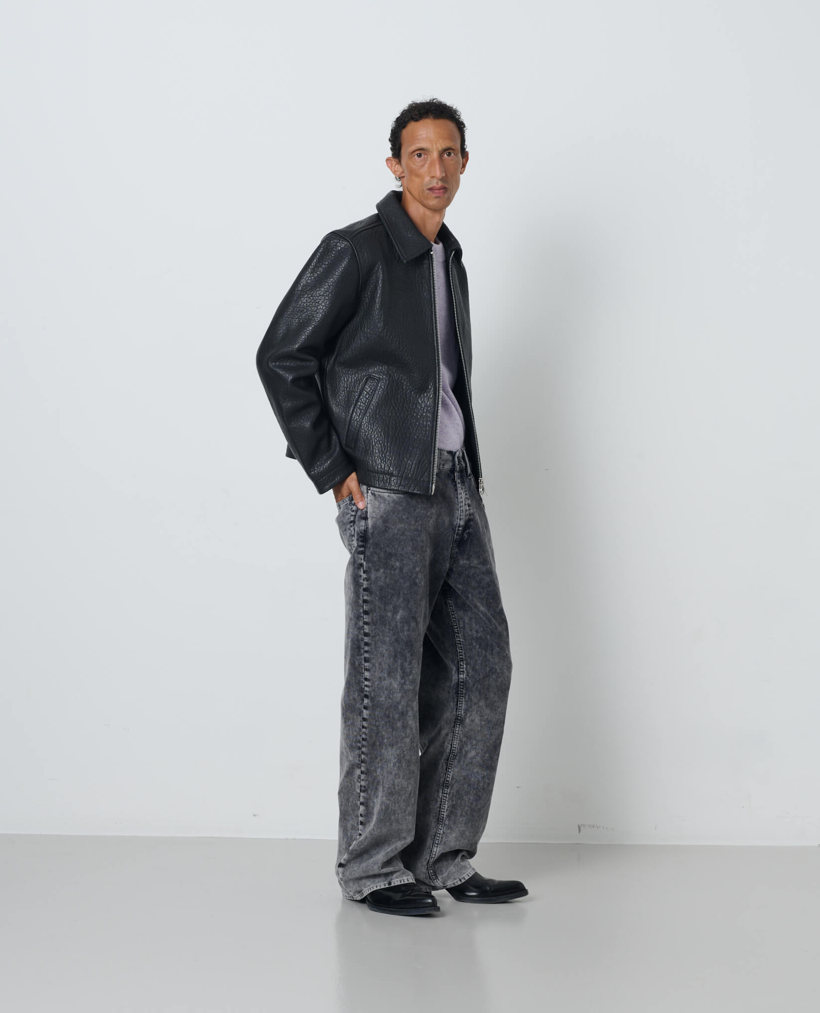 SHORT LEATHER JACKET – Sunflower