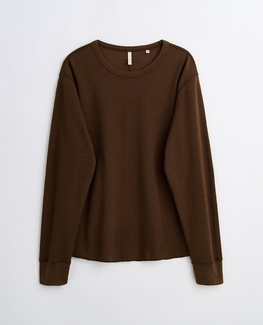 WAFFLE TEE LS