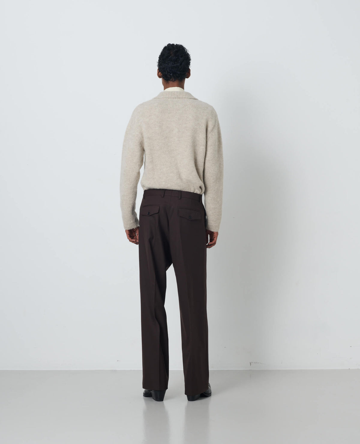 WIDE PLEATED TROUSER