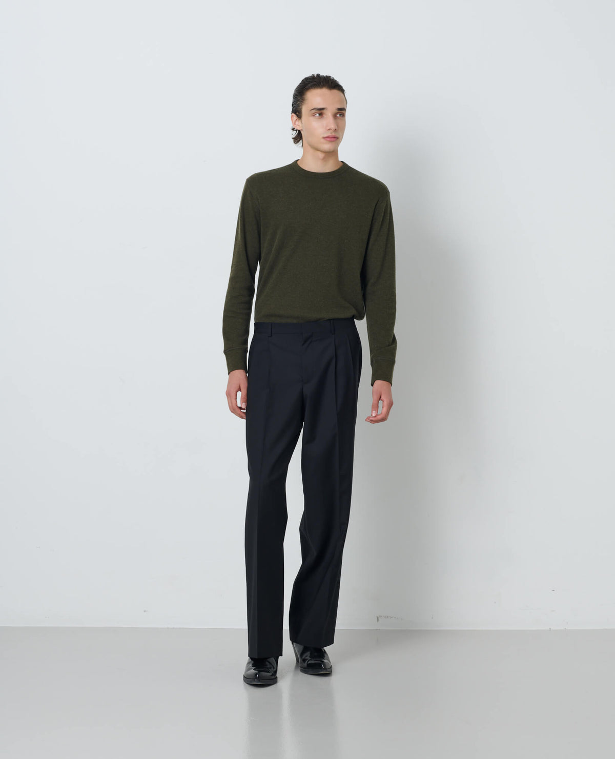 WOOL WAFFLE TEE LS