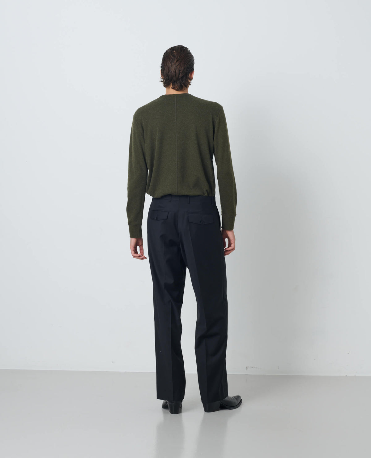 WOOL WAFFLE TEE LS