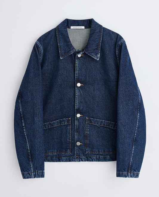 WORKER JACKET . RINSE BLUE