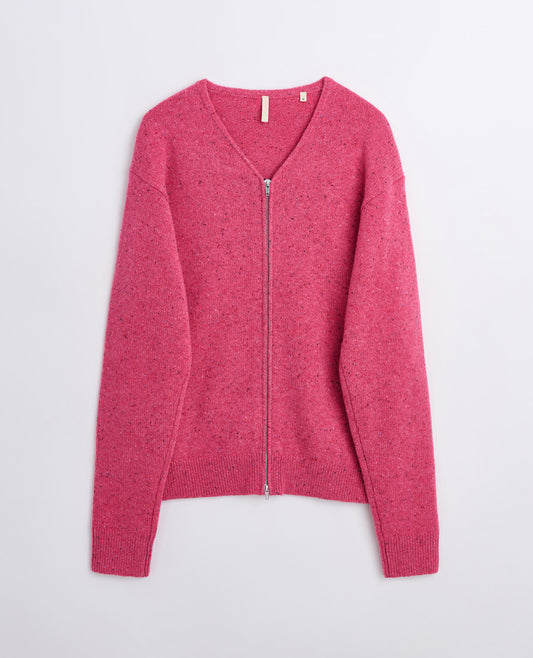 DONEGAL ZIP CARDIGAN
