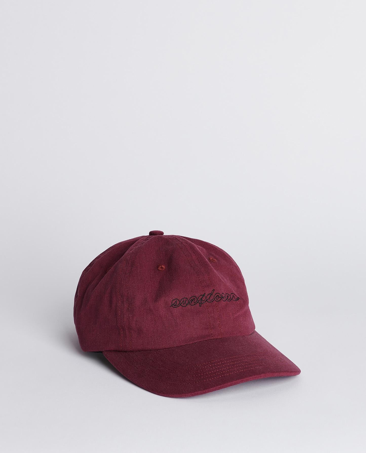 DAD TWILL CAP . BURGUNDY