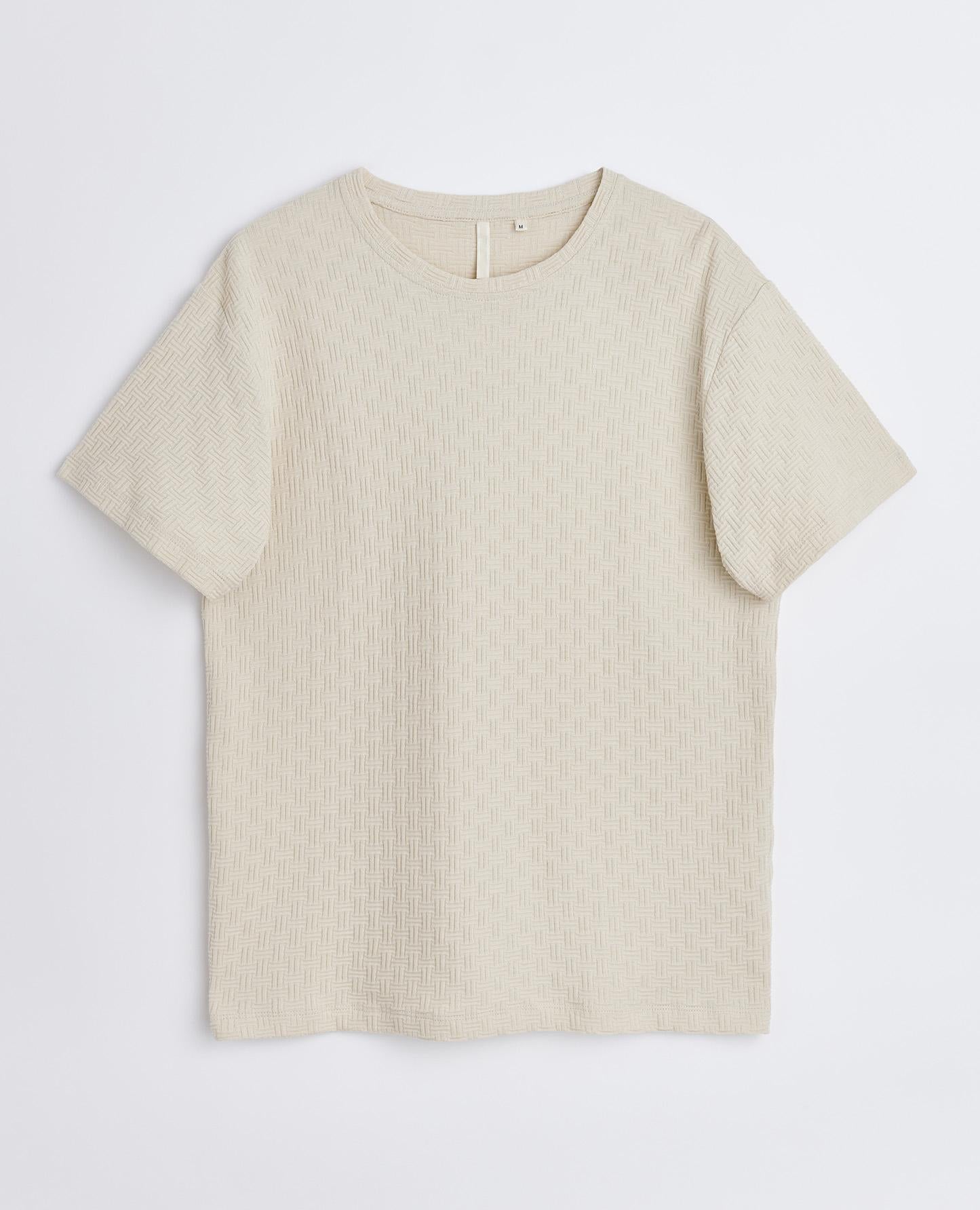 (正規店出品)BLESS N° 77 4424 CORK TEE BEIGE BLESS N° 77 4424 CORK TEE BEIGE SS24 | DOSHABURI Online Shop