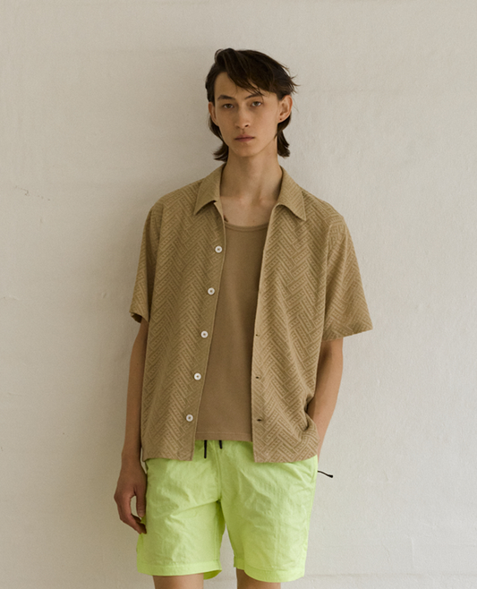 SPACEY SS SHIRT . KHAKI