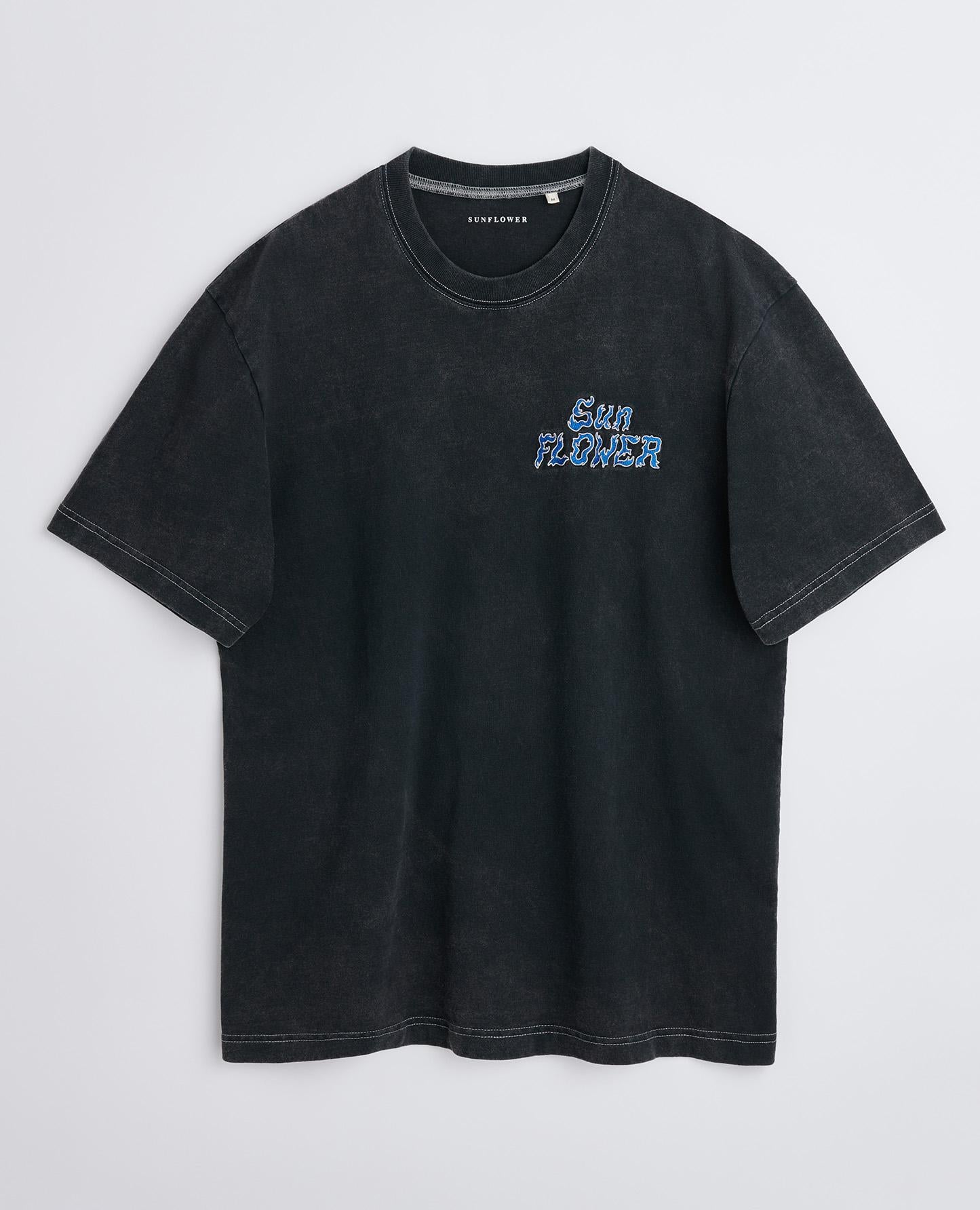 WASHED TEE SS . BLACK